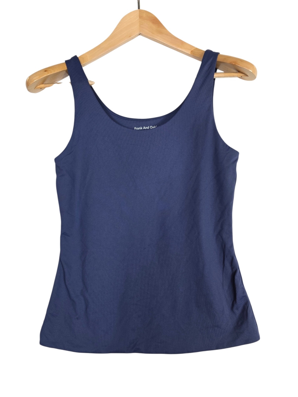 Frank & Oak Navy Bodycon Scoop Tank Top